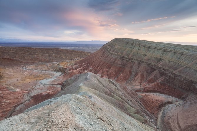 Altyn Emel. Singing dune and Aktau mountains 2 days tour - Day 1: Kapchagay Reservoir viewpoint and Singing Barkhan dune time