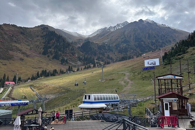 Group: Medeu, Shymbulak, Cathedral, 28's park, Market, Koktobe - Medeu skating rink: a mountain sports complex at 1,691 meters