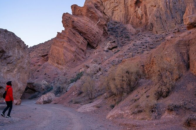 Personalized guided Car Tours to Charyn Canyon & Kolsay Lake - Charyn Canyon National Park: the river walk, the ticket note, and photo timing